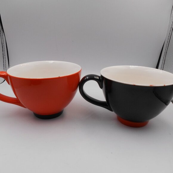 STARBUCKS 2007 HALLOWEEN MUG SET JACK O’ LANTERN BLACK ORANGE PUMPKIN 10 OZ CUP - Picture 4 of 12